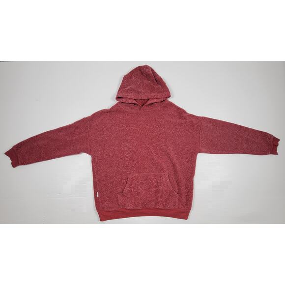 Soft Serve Womens Medium Red Zip Up Hoodie Original Cloud Cotton Inside Out Styl - Picture 1 of 9